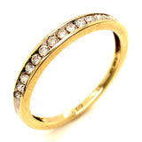 (SOFIA) Set de anillos con diamantes en oro amarillo 10kt.