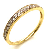 (SOFIA) Set de anillos con diamantes en oro amarillo 10kt.