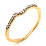 (SOFIA) Set de anillos con diamantes en oro amarillo 10kt.