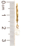 (LD) Aretes con diamantes de laboratorio en oro amarillo 10kt. D-1.00Cts.