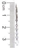 (LD) Aretes con diamantes de laboratorio en oro blanco 14kt. D-1.00Cts.