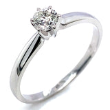 (SOFIA) Anillo con diamantes en oro blanco 10k