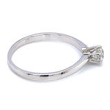 (SOFIA) Anillo con diamantes en oro blanco 10k