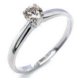 (SOFIA) Anillo con diamantes en oro blanco 10k