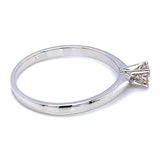 (SOFIA) Anillo con diamantes en oro blanco 10k