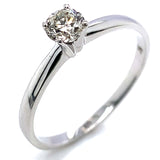 (SOFIA) Anillo con diamantes en oro blanco 10k