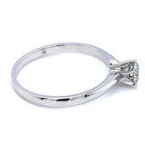 (SOFIA) Anillo con diamantes en oro blanco 10k