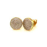 (SOFIA) Aretes con diamantes en oro amarillo 10kt