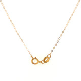 Collar de Topacio Azul en oro amarillo 14k 45cm