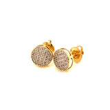 (SOFIA) Aretes con diamantes en oro amarillo 10kt