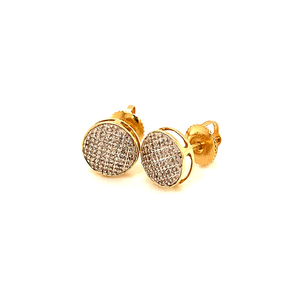 (SOFIA) Aretes con diamantes en oro amarillo 10kt