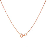 Collar de Topacio Azul en oro rosado 14k 45cm