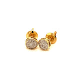 (SOFIA) Aretes con diamantes en oro amarillo 10kt