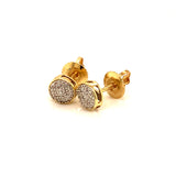 (SOFIA) Aretes con diamantes en oro amarillo 10kt