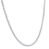 (LD) Collar con diamante de laboratorio en oro blanco 14kt. 41-42CM D-1.53Cts.