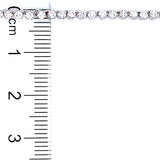 (LD) Collar con diamante de laboratorio en oro blanco 14kt. 41-42CM D-1.53Cts.