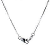 (LD) Collar con diamante de laboratorio en oro blanco 14kt. 42-43CM D-1.25Cts.