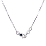 (LD) Collar con diamante de laboratorio en oro blanco 14kt. 41-42CM D-1.03Cts.