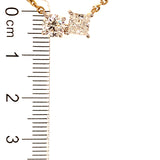 (LD) Collar con diamante de laboratorio en oro amarillo 14kt. 42-43CM D-1.10Cts.