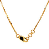 (LD) Collar con diamante de laboratorio en oro amarillo 14kt. 42-43CM D-1.10Cts.