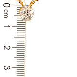 (LD) Collar con diamante de laboratorio en oro amarillo 14kt. 41-42CM D-1.01Cts.