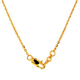 (LD) Collar con diamante de laboratorio en oro amarillo 14kt. 41-42CM D-1.01Cts.