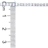 (LD) Pulsera (tennis) con diamantes de laboratorio en oro blanco 14kt. D-2.49CT