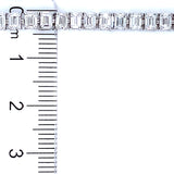 (LD) Pulsera (tennis) con diamantes de laboratorio en oro blanco 14kt. D-6.85CT