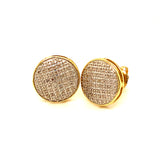 (SOFIA) Aretes con diamantes en oro amarillo 10kt