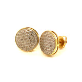 (SOFIA) Aretes con diamantes en oro amarillo 10kt