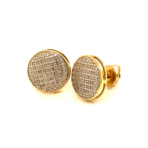 (SOFIA) Aretes con diamantes en oro amarillo 10kt