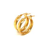 Argollas en oro amarillo 18k