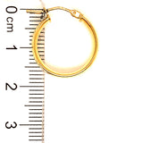 Argollas en oro amarillo 18k