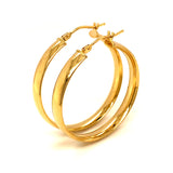 Argollas en oro amarillo 18k