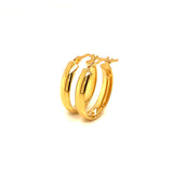 Argollas en oro amarillo 18k