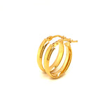Argollas en oro amarillo 18k