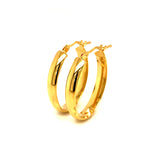 Argollas en oro amarillo 18k