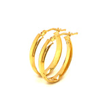 Argollas en oro amarillo 18k