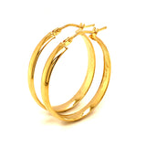 Argollas en oro amarillo 18k