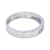 (LD) Banda para caballero con diamante en oro blanco 14k. D-0.16CTS.