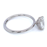 (LD) Anillo con diamante de laboratorio en oro blanco 14kt. D-1.38Cts.