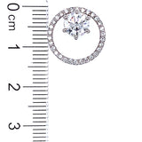 (LD) Dije con diamantes en oro blanco 14kt.