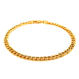Pulsera gourmet en oro amarillo 18k. 20cm