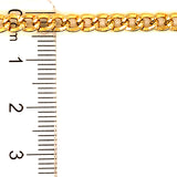 Pulsera gourmet en oro amarillo 18k. 20cm