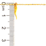 Pulsera (cuerno) en oro amarillo 18kt. 17-19cm