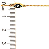 Pulsera (ojo) en oro amarillo 18kt. 18cm