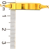 Pulsera cartier para bebés con placa grabable en oro amarillo 18k. 13cm-15cm