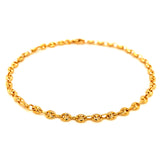 Tobillera (gucci) en oro amarillo 18kt. 24cm