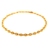 Tobillera (gucci) en oro amarillo 18kt. 24cm