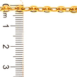 Tobillera (gucci) en oro amarillo 18kt. 24cm